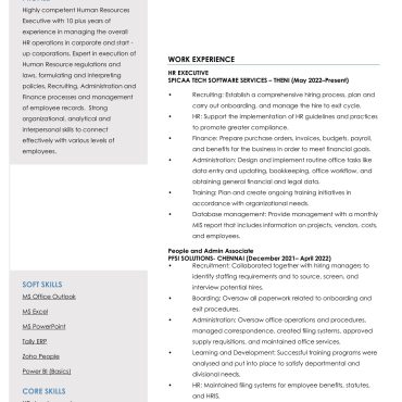 12042 - HR cum Recruitment and Admin Executive