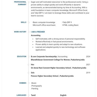 12901-Accountant Fresher