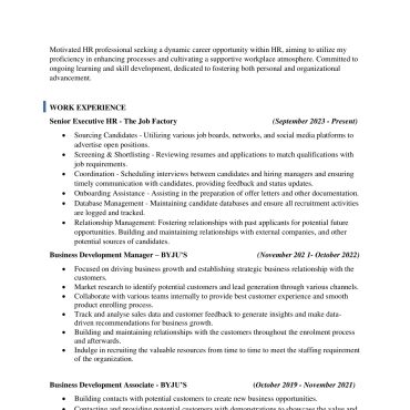 12336 - HR cum Recruitment and Admin Executive