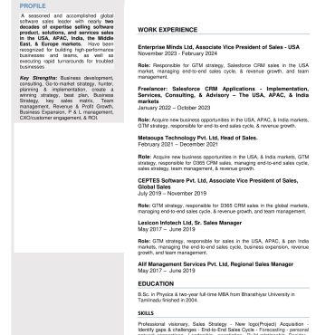12345 - Sales Executive
