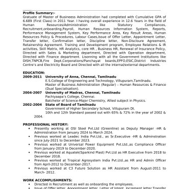12171 - HR cum Recruitment and Admin Executive