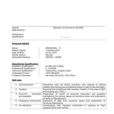 12261 - Junior Accountant