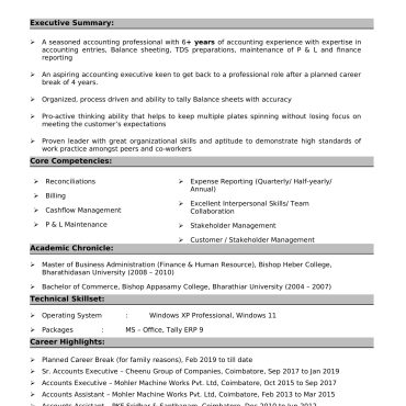 11968 - Business Administration Experienced