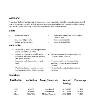 13185-Accountant Fresher