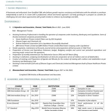 14053-Semi Qualified Professional