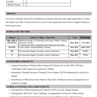13184-Business Administration Fresher
