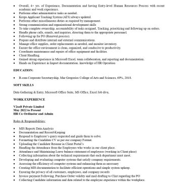 12972-HR cum Recruitment and Admin Executive