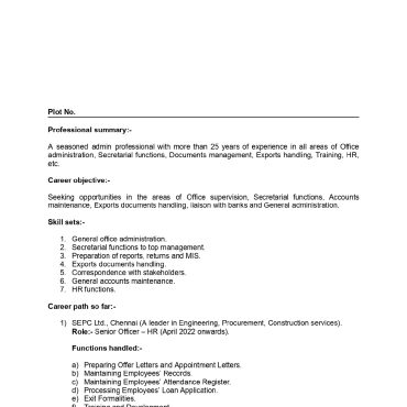 12968-HR cum Recruitment and Admin Executive