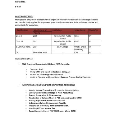 13841-CWA/CS Experienced