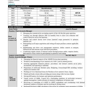 17199-CWA/CS Experienced