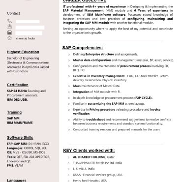 17032-SAP ABAP Consultant
