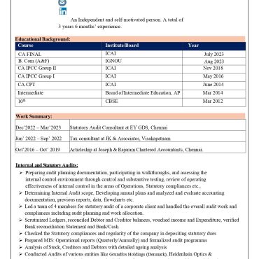 17071-CWA/CS Experienced