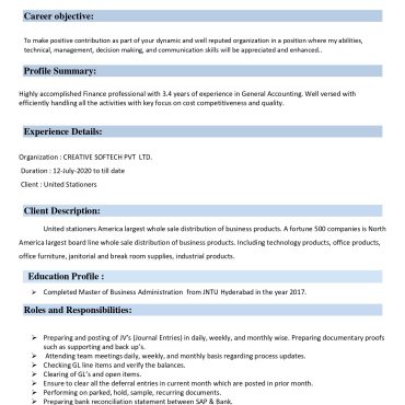 17375-Business Administration Experienced