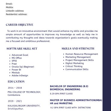 17028-Business Administration Fresher