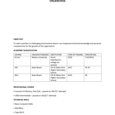14419-Semi Qualified Professional