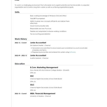 13973-Junior Acountant