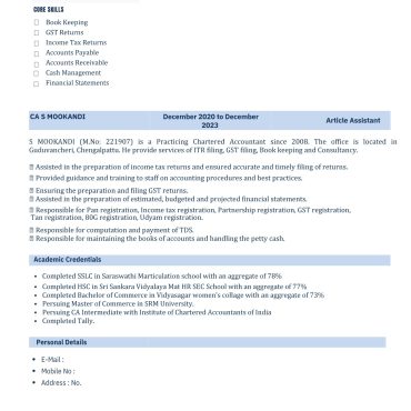 13874-Semi Qualified Professional