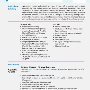 17366-Assistant Manager