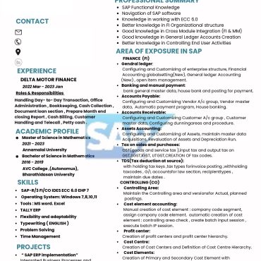 15111-Junior Accountant/SAP FICO