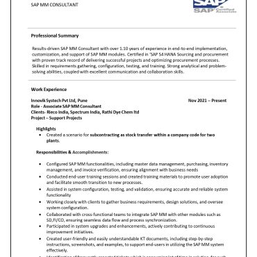 17039-SAP ABAP Consultant