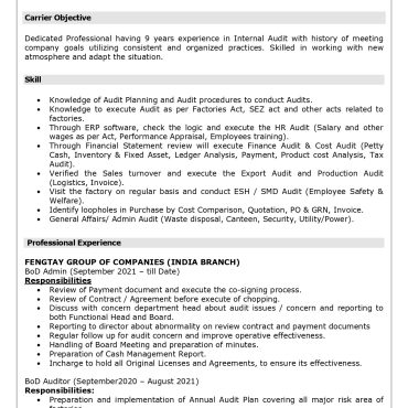 17468-Audit Coordinators