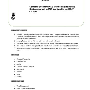 17508-CWA/CS Experienced