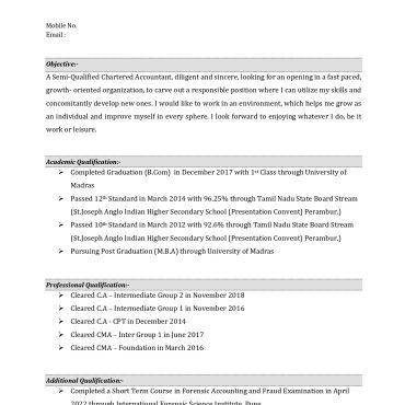 17569-Semi Qualified Professional
