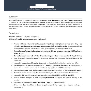 17565-Semi Qualified Professional