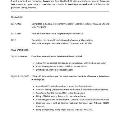17560-Semi Qualified Professional