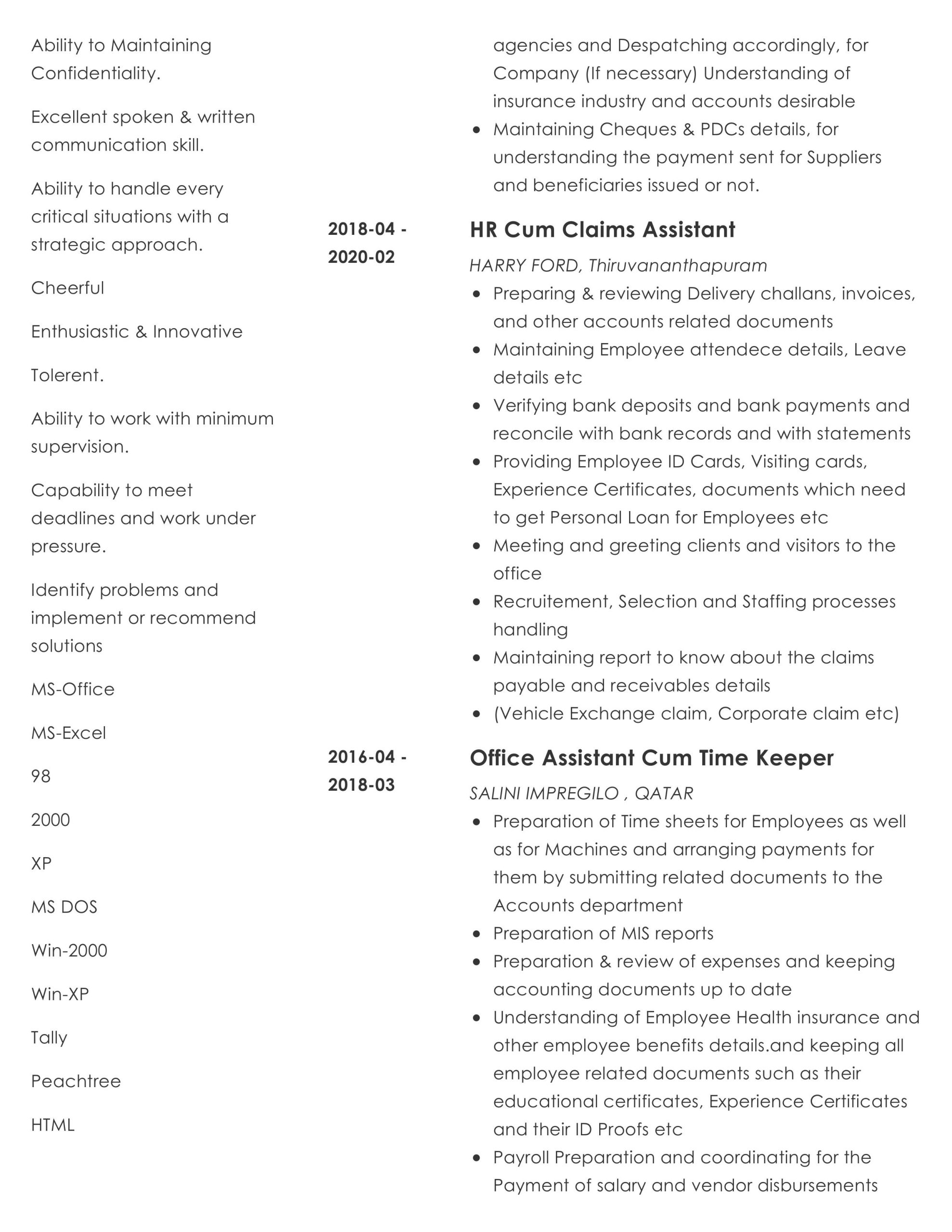18001- HR Cum Admin Executive - Image 2