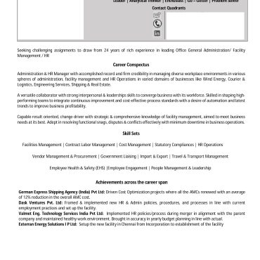 18033- General Manager/Admin Executive